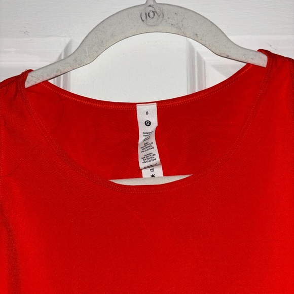 Orange Lululemon Running Tank Top - Picture 2 of 3